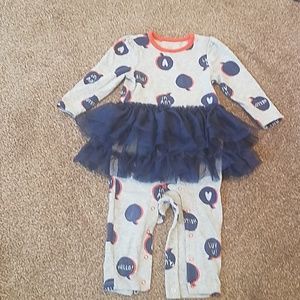 Infant coverall tutu